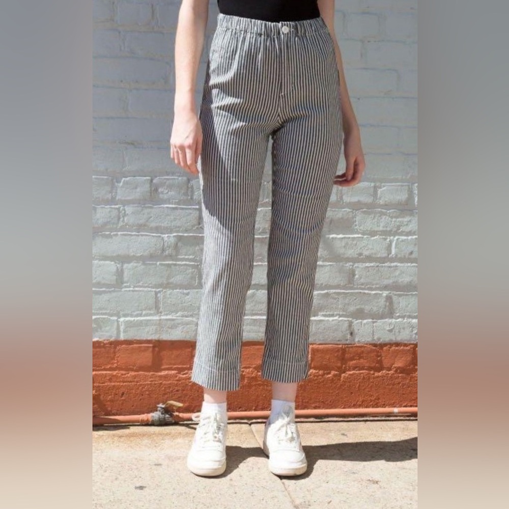John Galt Brandy Melville Striped Black & White Pants One Size